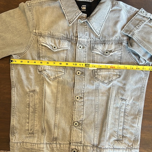 Like New G-Star Slim Fit Grey Denim Jacket Large - Picture 7 of 7